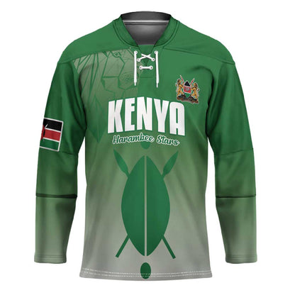 Custom Kenya Football Hockey Jersey Go Champions Harambee Stars