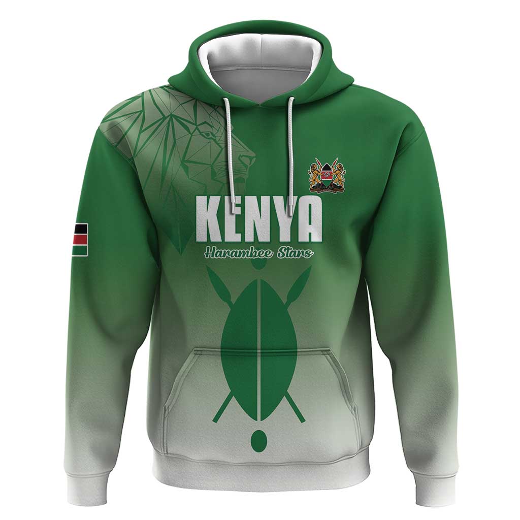 Custom Kenya Football Hoodie Go Harambee Stars - African Pride