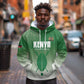 Custom Kenya Football Hoodie Go Harambee Stars - African Pride