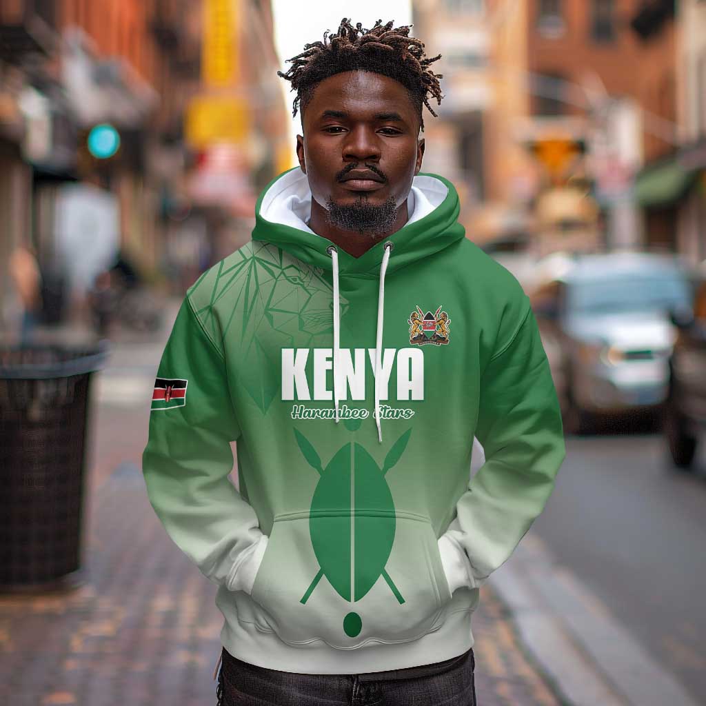 Custom Kenya Football Hoodie Go Harambee Stars - African Pride