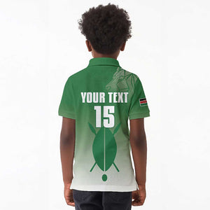 Custom Kenya Football Kid Polo Shirt Go Harambee Stars - African Pride