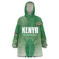 Custom Kenya Football Kid Wearable Blanket Hoodie Go Harambee Stars - African Pride