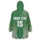 Custom Kenya Football Kid Wearable Blanket Hoodie Go Harambee Stars - African Pride