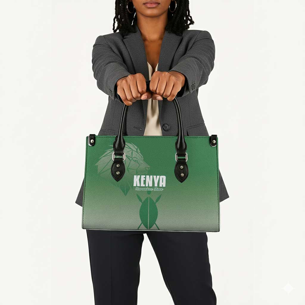 Kenya Football Leather Bag Go Champions Harambee Stars