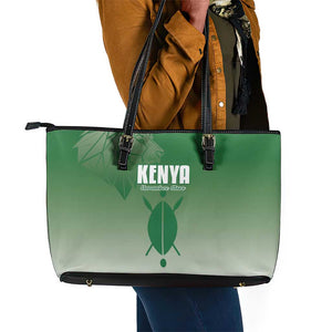 Kenya Football Leather Tote Bag Go Harambee Stars - African Pride