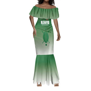 Custom Kenya Football Mermaid Dress Go Harambee Stars - African Pride