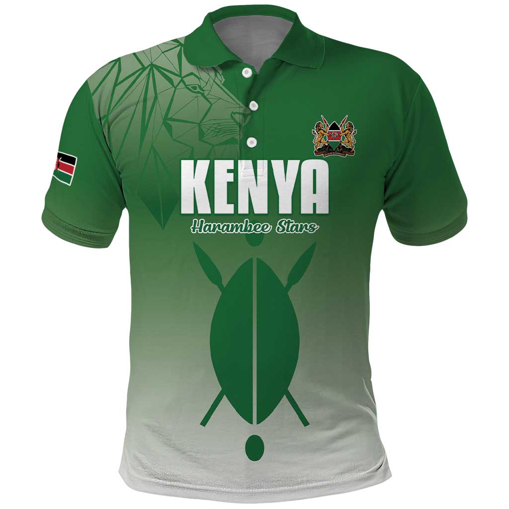 Custom Kenya Football Polo Shirt Go Harambee Stars - African Pride