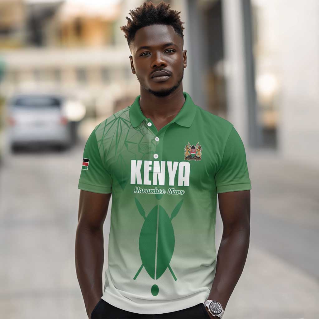 Custom Kenya Football Polo Shirt Go Harambee Stars - African Pride