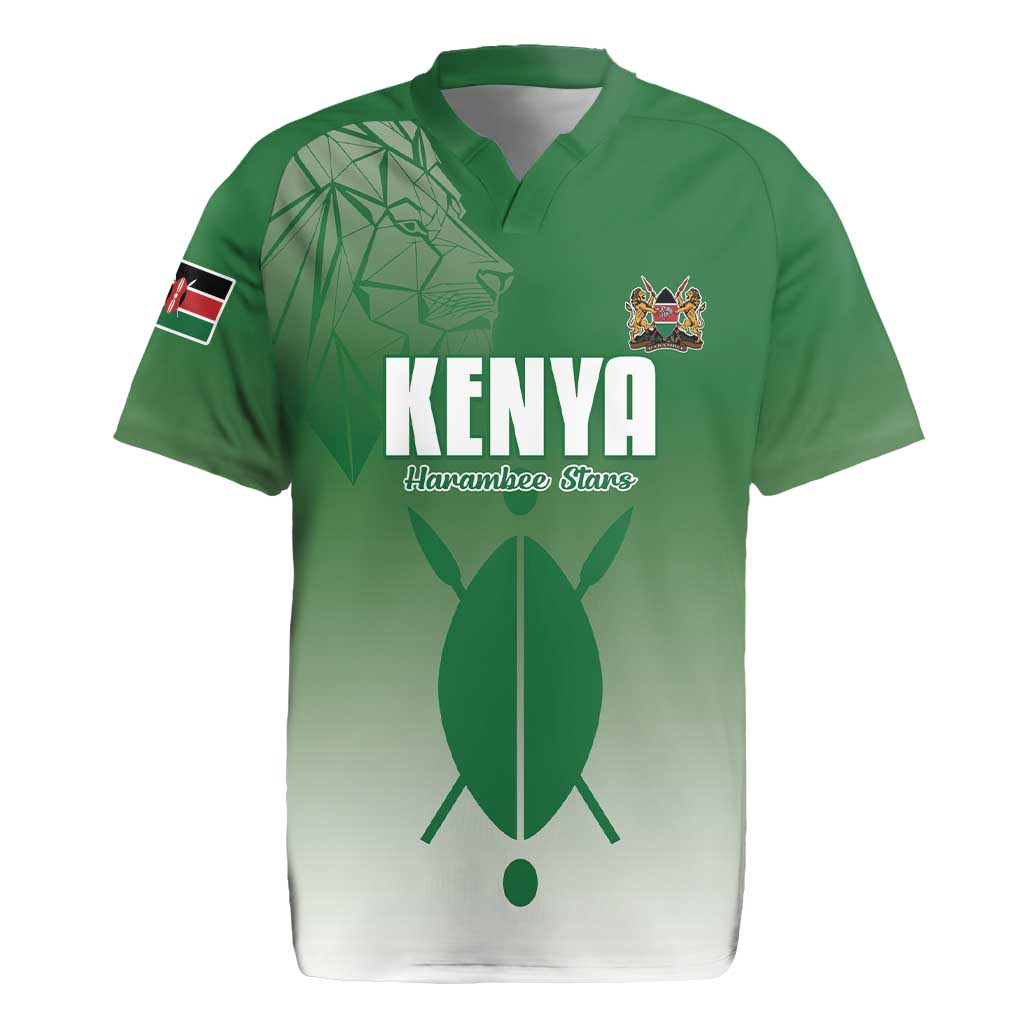 Custom Kenya Football Rugby Jersey Go Harambee Stars - African Pride