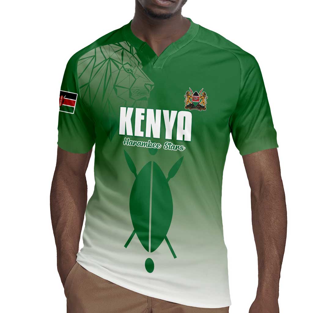 Custom Kenya Football Rugby Jersey Go Harambee Stars - African Pride