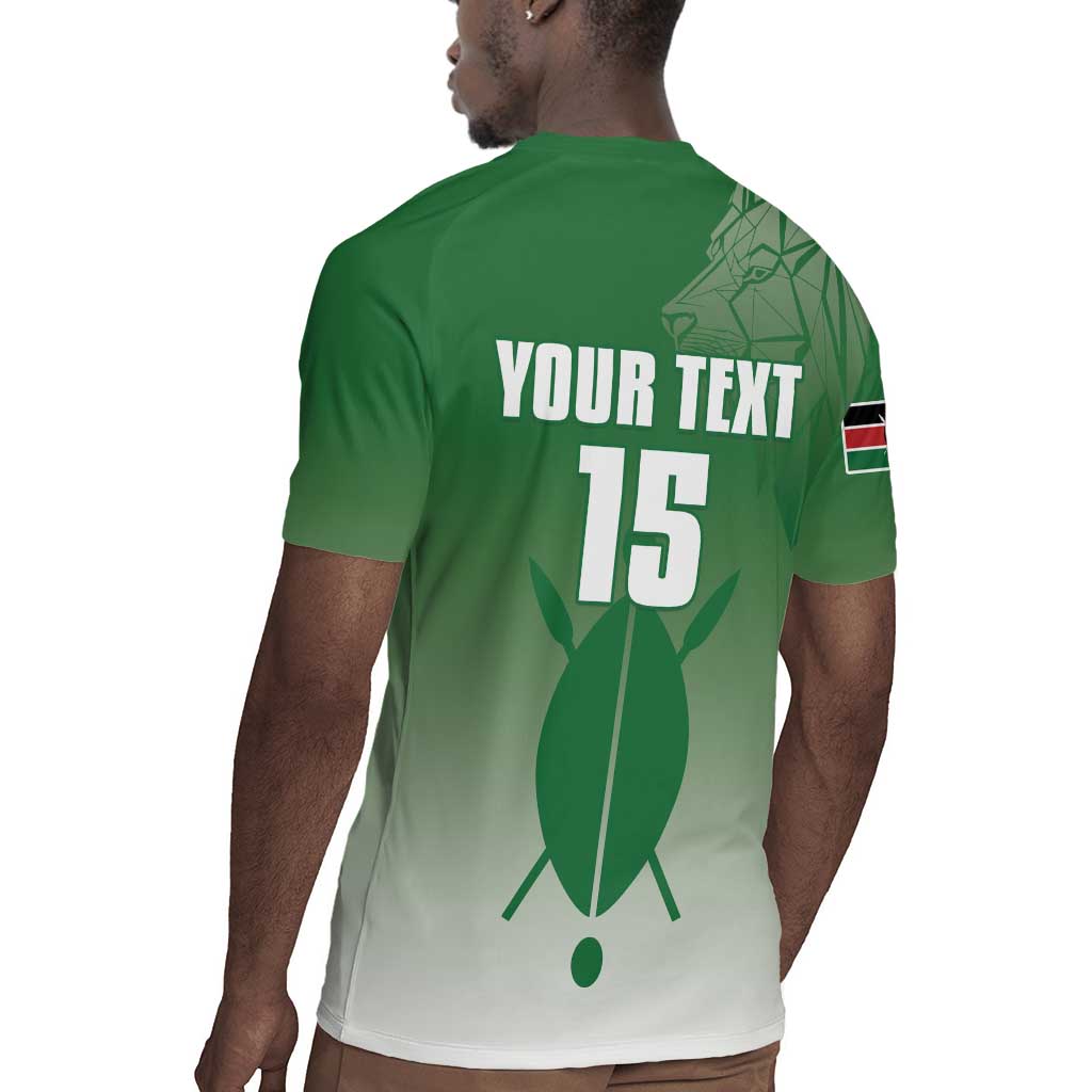 Custom Kenya Football Rugby Jersey Go Harambee Stars - African Pride