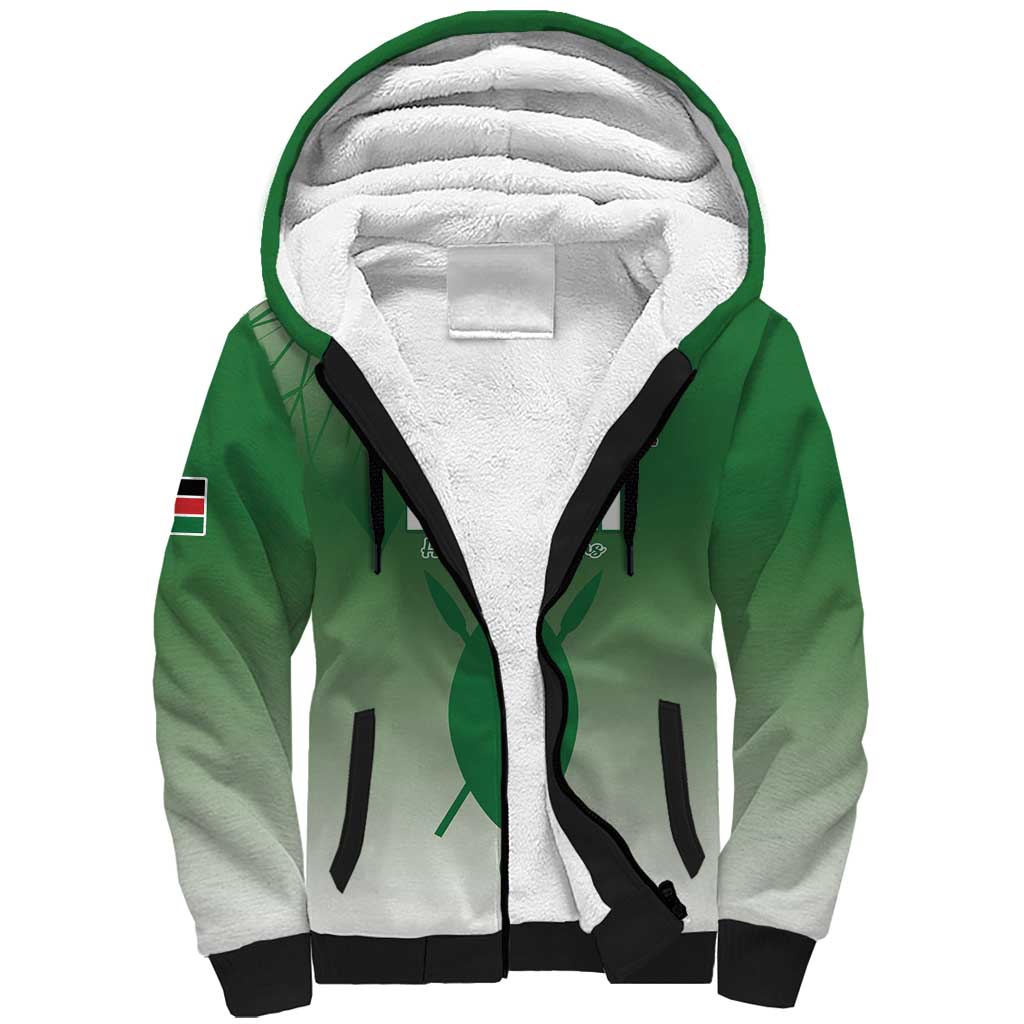Custom Kenya Football Sherpa Hoodie Go Harambee Stars - African Pride