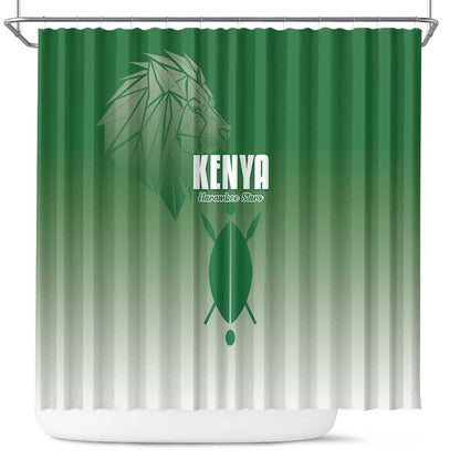 Kenya Football Shower Curtain Go Harambee Stars - African Pride