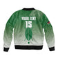Custom Kenya Football Sleeve Zip Bomber Jacket Go Harambee Stars - African Pride