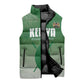 Custom Kenya Football Sleeveless Puffer Jacket Go Champions Harambee Stars