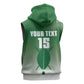 Custom Kenya Football Sleeveless Zip Hoodie Go Harambee Stars - African Pride