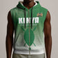 Custom Kenya Football Sleeveless Zip Hoodie Go Harambee Stars - African Pride