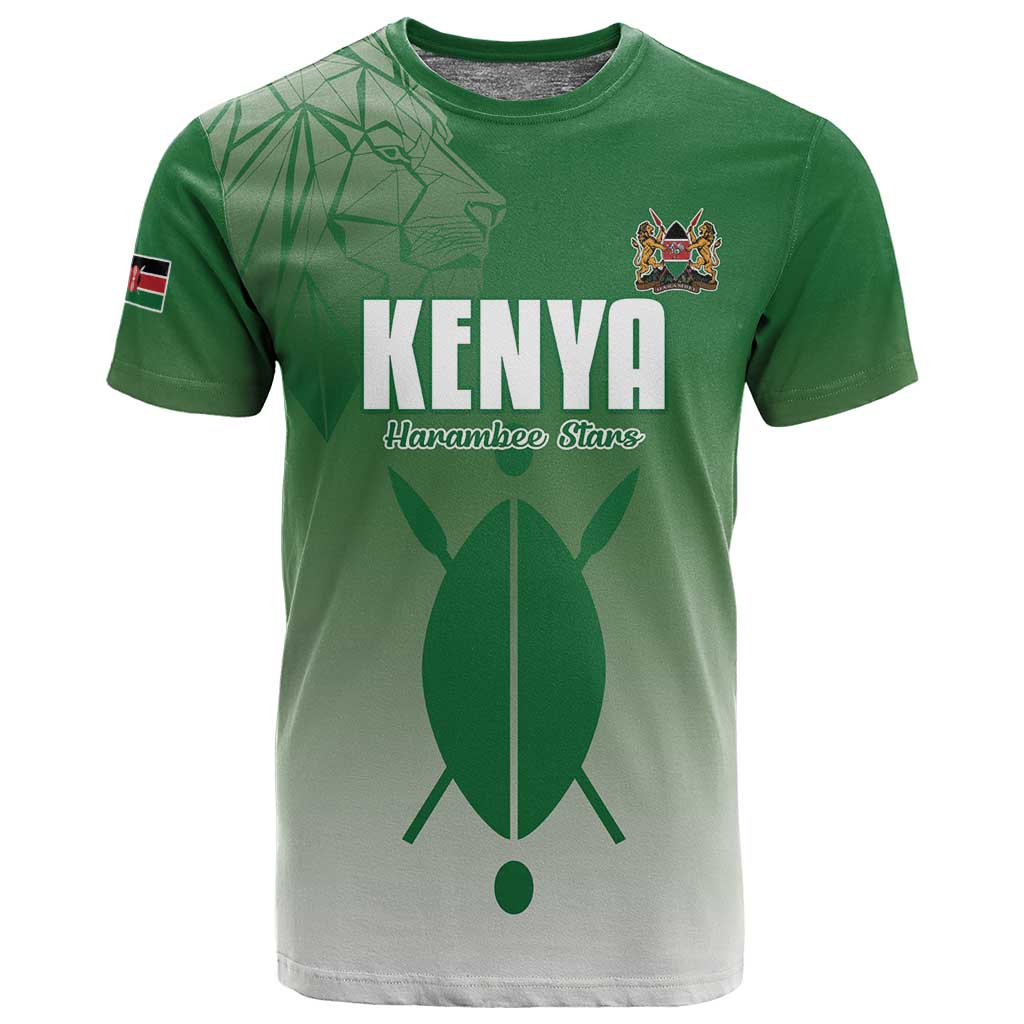 Custom Kenya Football T shirt Go Harambee Stars - African Pride