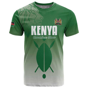 Custom Kenya Football T shirt Go Harambee Stars - African Pride