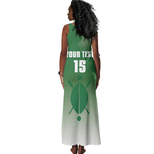 Custom Kenya Football Tank Maxi Dress Go Harambee Stars - African Pride