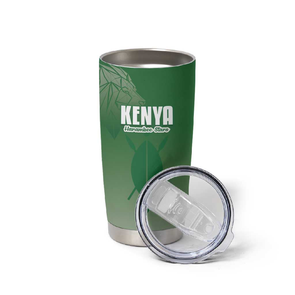 Custom Kenya Football Tumbler Cup Go Harambee Stars - African Pride