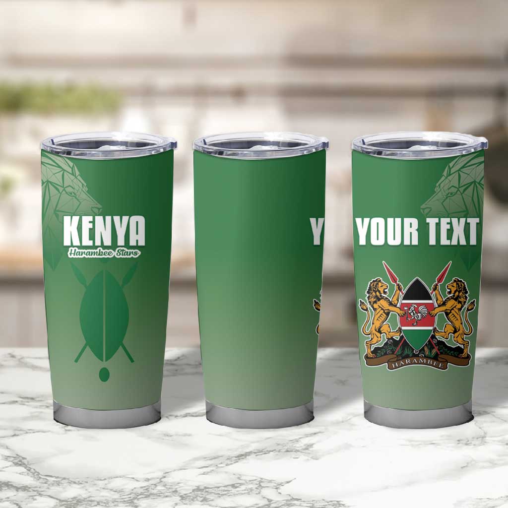 Custom Kenya Football Tumbler Cup Go Harambee Stars - African Pride