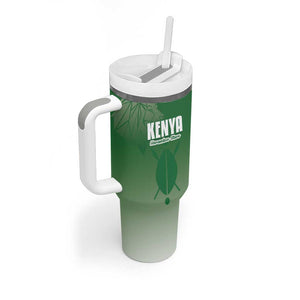 Custom Kenya Football Tumbler With Handle Go Harambee Stars - African Pride