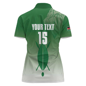 Custom Kenya Football Women Polo Shirt Go Harambee Stars - African Pride