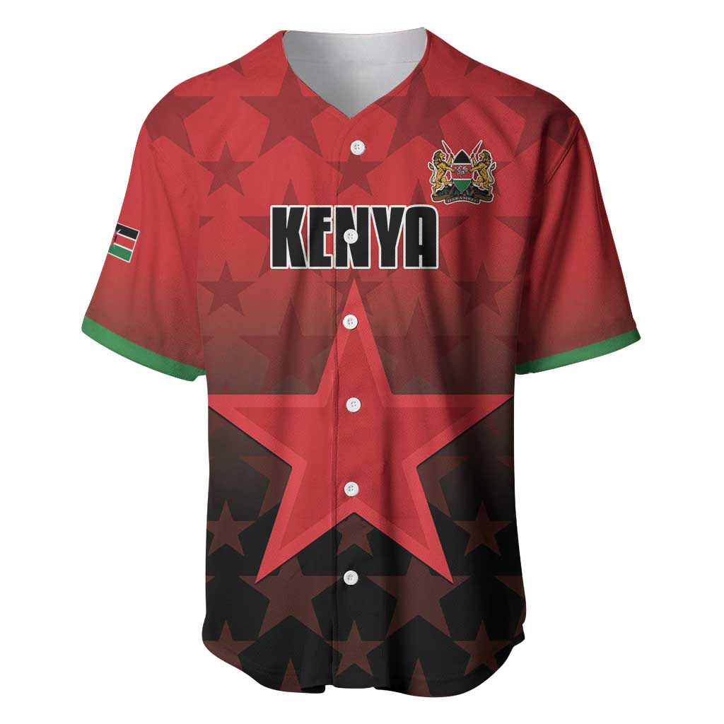 Custom Kenya Football Baseball Jersey Harambee Harambee Stars - Red Jersey - African Pride