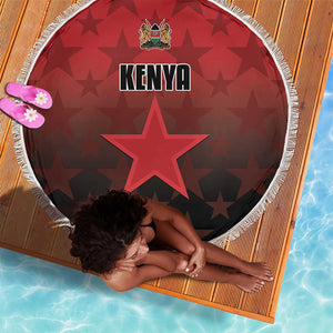 Kenya Football Beach Blanket Harambee Harambee Stars - Red Jersey - African Pride