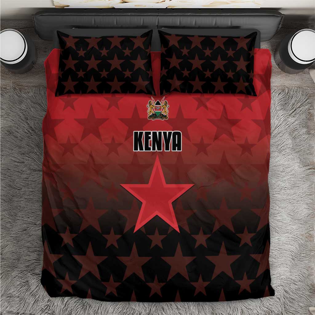 Kenya Football Bedding Set Harambee Harambee Stars - Red Jersey - African Pride
