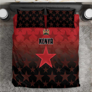Kenya Football Bedding Set Harambee Harambee Stars - Red Jersey - African Pride