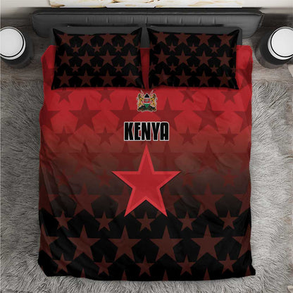 Kenya Football Bedding Set Harambee Harambee Stars - Red Jersey - African Pride