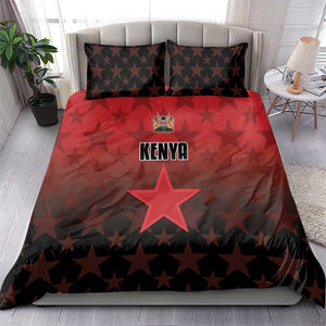 Kenya Football Bedding Set Harambee Harambee Stars - Red Jersey - African Pride