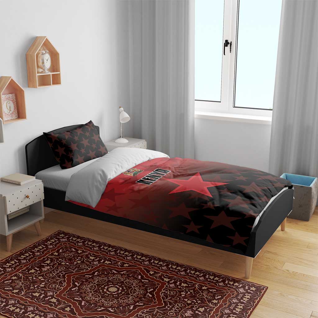 Kenya Football Bedding Set Harambee Harambee Stars - Red Jersey - African Pride