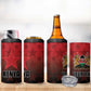 Custom Kenya Football 4 in 1 Can Cooler Tumbler Harambee Harambee Stars - Red Jersey - African Pride