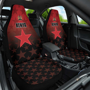 Kenya Football Car Seat Cover Harambee Harambee Stars - Red Jersey - African Pride