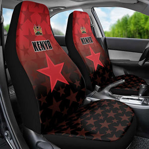 Kenya Football Car Seat Cover Harambee Harambee Stars - Red Jersey - African Pride
