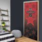 Custom Kenya Football Door Cover Go Harambee Stars - Red Jersey