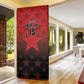 Custom Kenya Football Door Cover Go Harambee Stars - Red Jersey