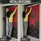 Custom Kenya Football Door Cover Go Harambee Stars - Red Jersey