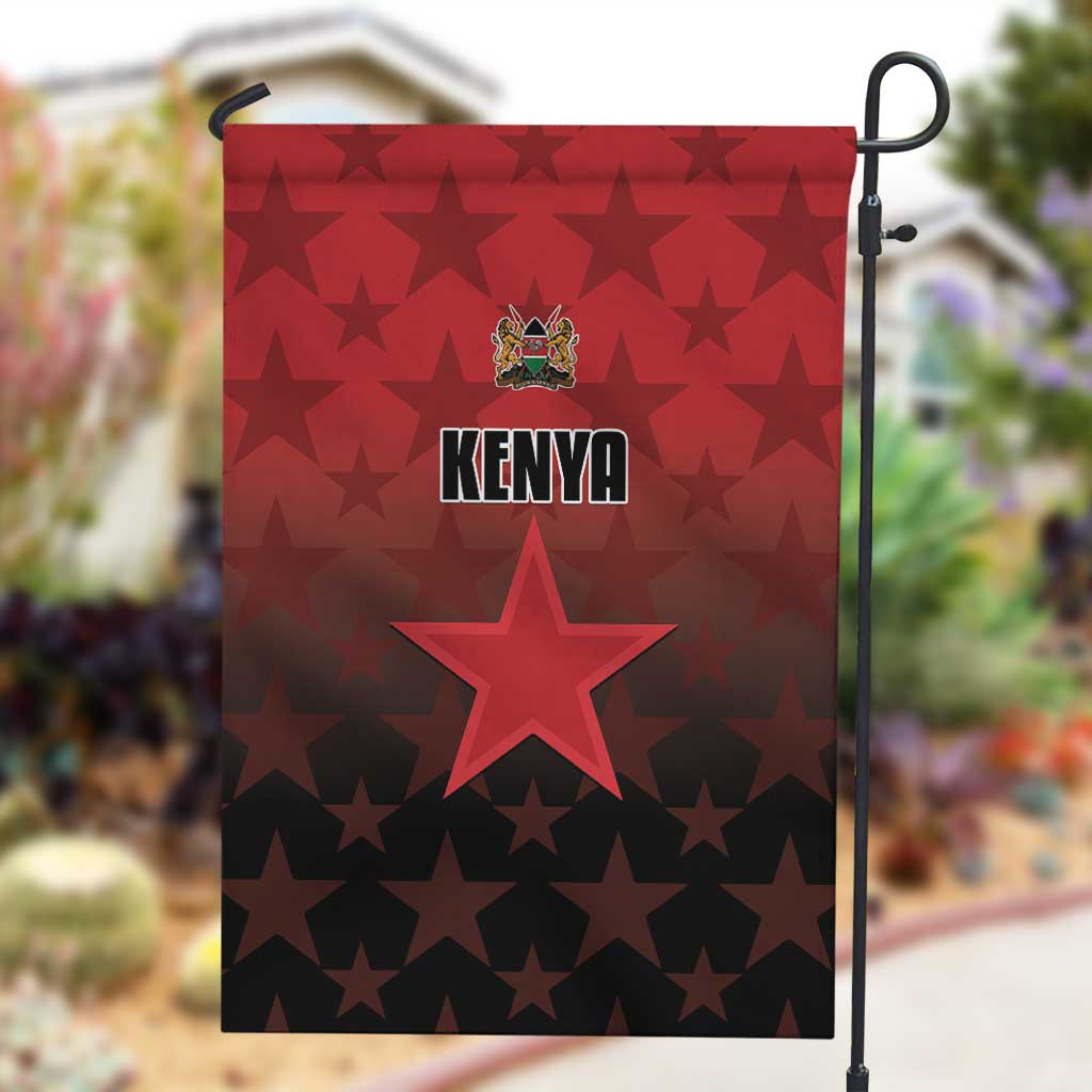 Kenya Football Garden Flag Harambee Harambee Stars - Red Jersey - African Pride