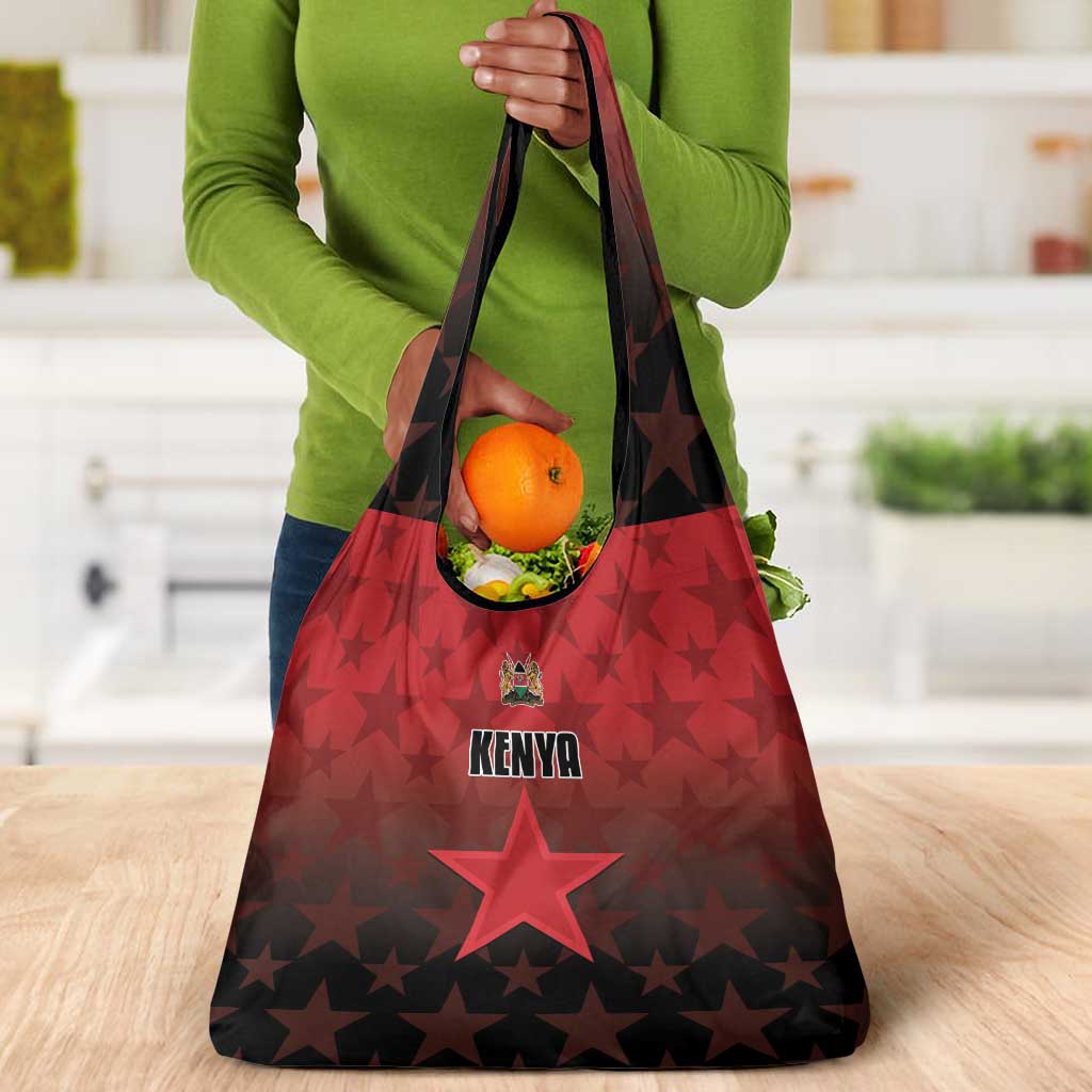 Kenya Football Grocery Bag Harambee Harambee Stars - Red Jersey - African Pride