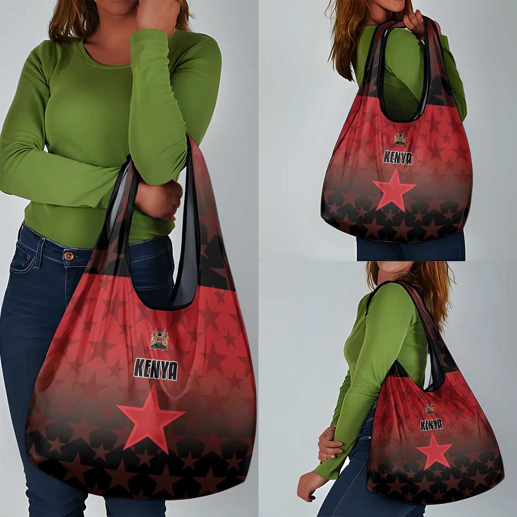 Kenya Football Grocery Bag Harambee Harambee Stars - Red Jersey - African Pride