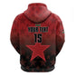 Custom Kenya Football Hoodie Harambee Harambee Stars - Red Jersey - African Pride