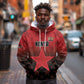 Custom Kenya Football Hoodie Harambee Harambee Stars - Red Jersey - African Pride