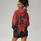 Custom Kenya Football Hoodie Dress Harambee Harambee Stars - Red Jersey - African Pride