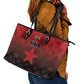 Kenya Football Leather Tote Bag Harambee Harambee Stars - Red Jersey - African Pride