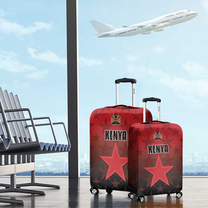 Kenya Football Luggage Cover Harambee Harambee Stars - Red Jersey - African Pride