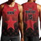 Custom Kenya Football Men Tank Top Harambee Harambee Stars - Red Jersey - African Pride